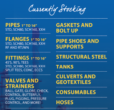 Impact Distributors Currently Stocking